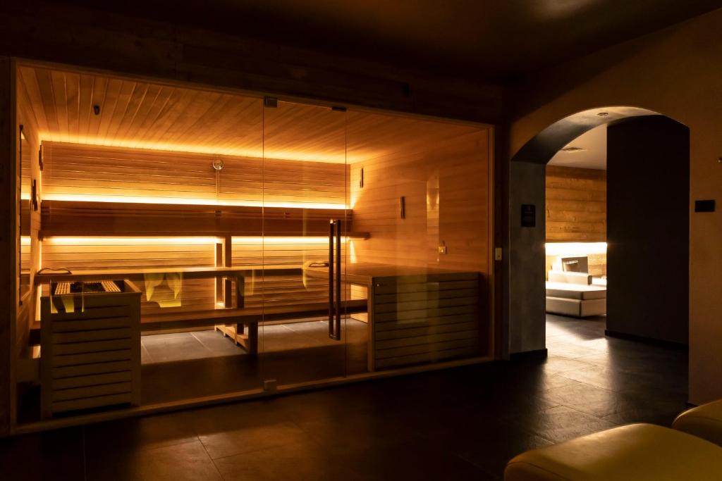 Postel nebo postele na pokoji v ubytování Linta Hotel Wellness & Spa