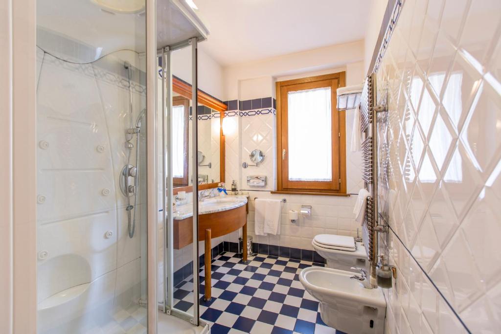 Koupelna v ubytování Hotel Casale