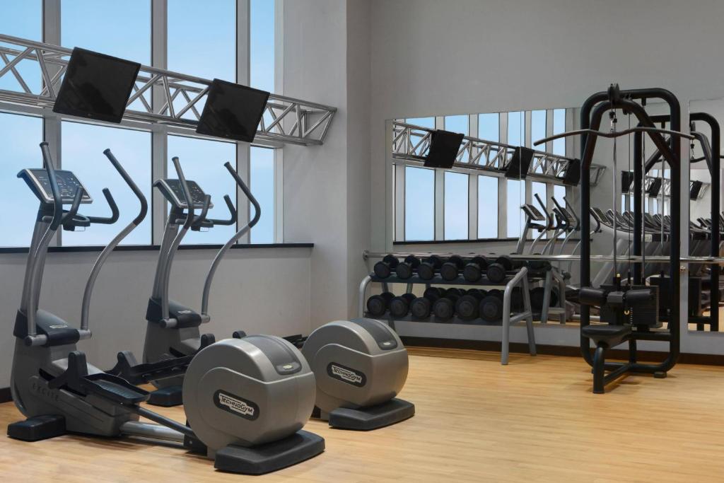 Fitness centrum a/nebo fitness zařízení v ubytování Courtyard by Marriott Jazan
