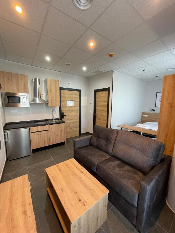 Kuchyň nebo kuchyňský kout v ubytování Apartamentos - Mirasur