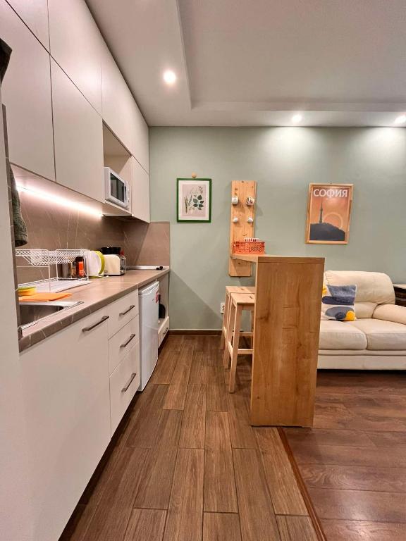 Kuchyň nebo kuchyňský kout v ubytování Exceptional Refurnished Studio TOP Location
