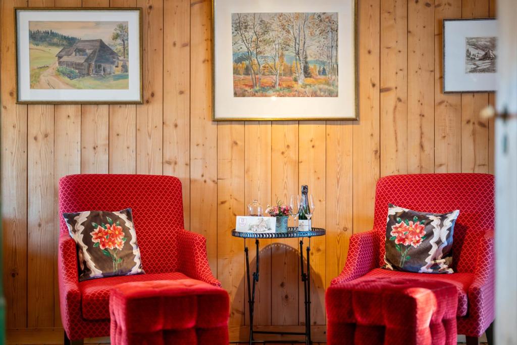 Posezení v ubytování Chalet am Birkenhain