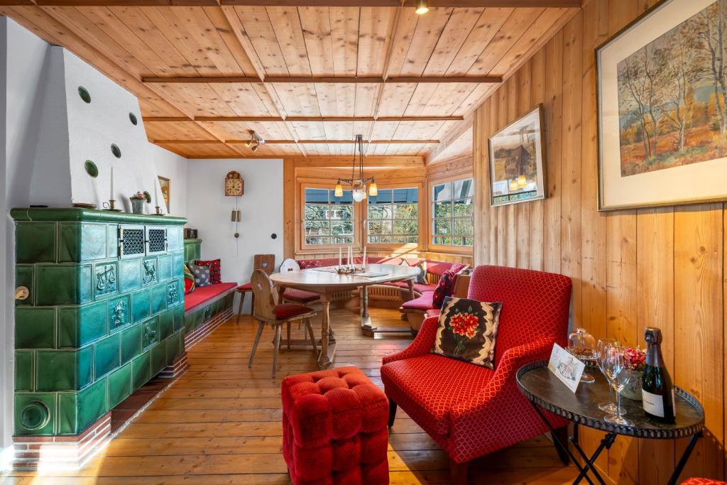 Posezení v ubytování Chalet am Birkenhain