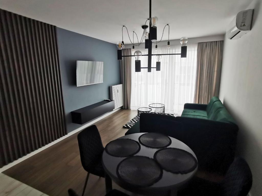 Posezení v ubytování ZDROJOWA POLANA Apartamenty