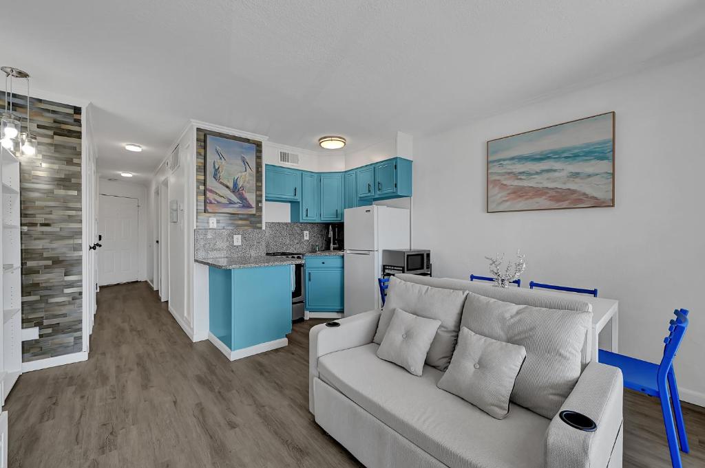 Kuchyň nebo kuchyňský kout v ubytování Bleu Oasis