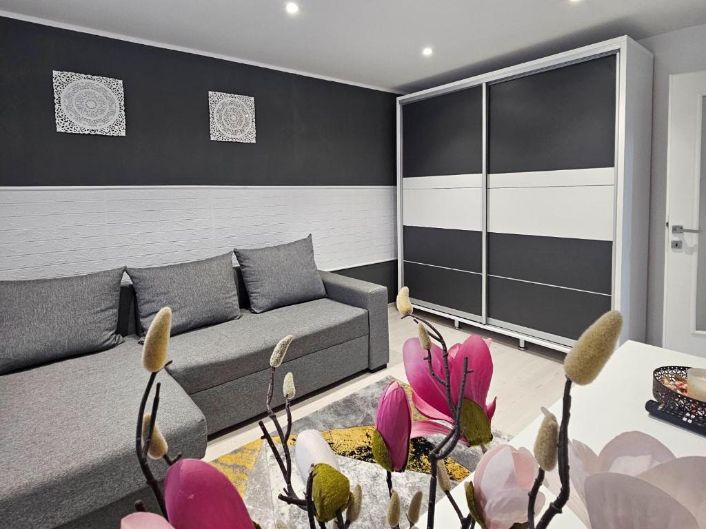 Χώρος καθιστικού στο Apartament Zarnesti VMP Free Parking