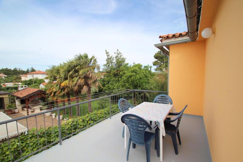 Balkón alebo terasa v ubytovaní Apartment Umag Lukin