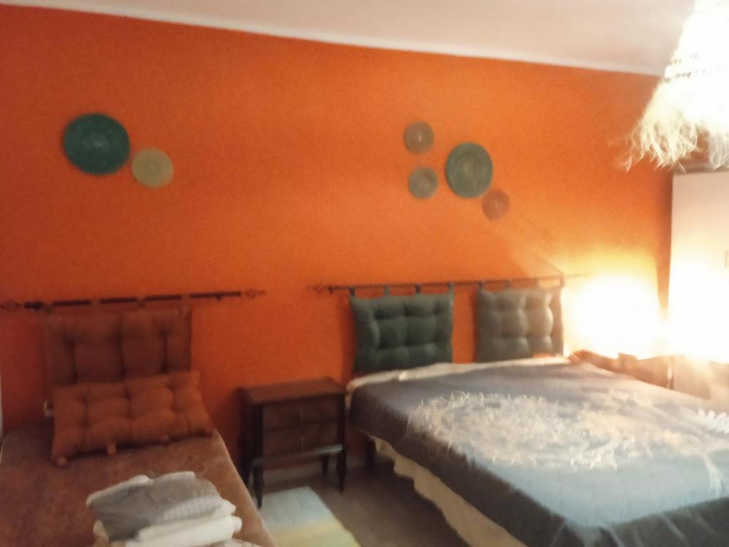 Postel nebo postele na pokoji v ubytování Appartement a Salambo
