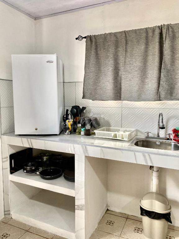 Kuchyň nebo kuchyňský kout v ubytování Anluka-House