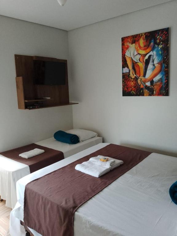 Hotel Pousada Villa Monnaié centro - Chambre Familiale