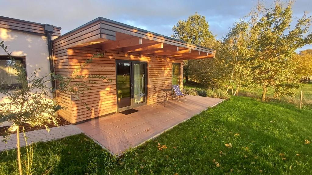 Zahrada ubytování Glamping Challet Slunečno Český ráj