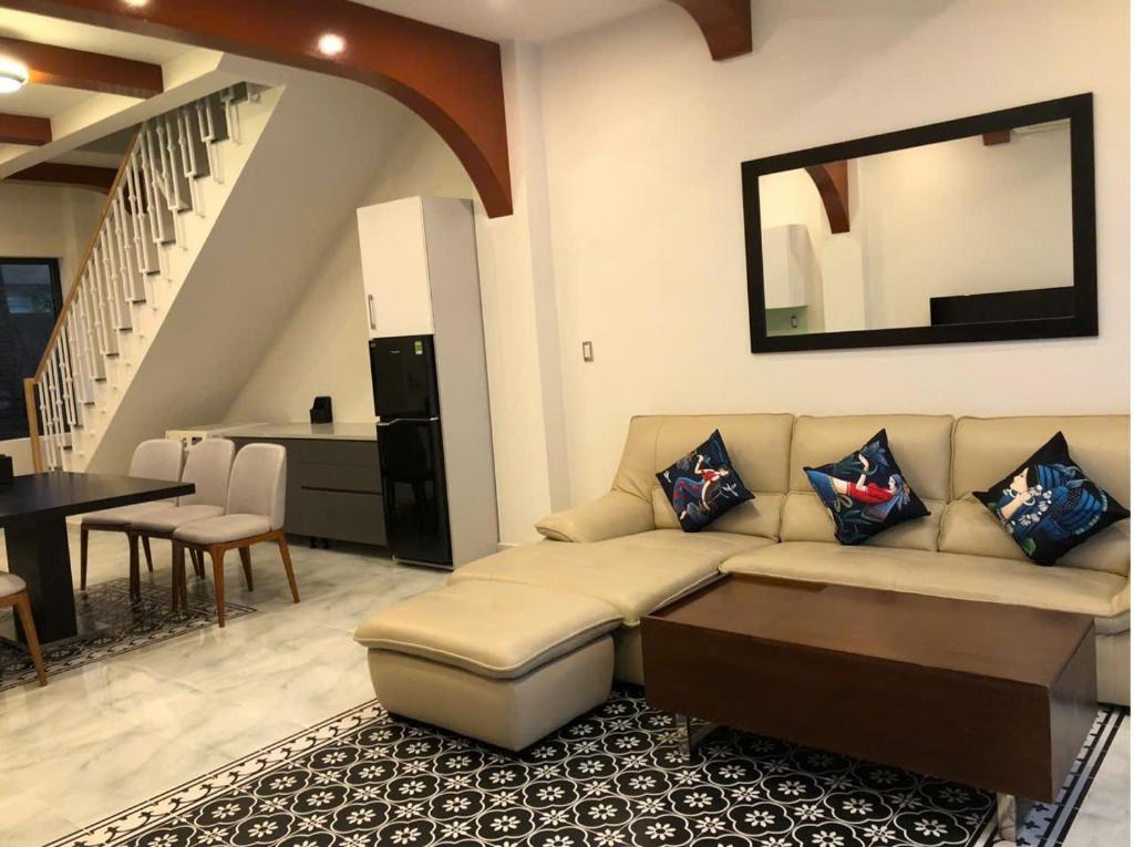 Posezení v ubytování Longs Beach House - Wonderland Hồ Tràm