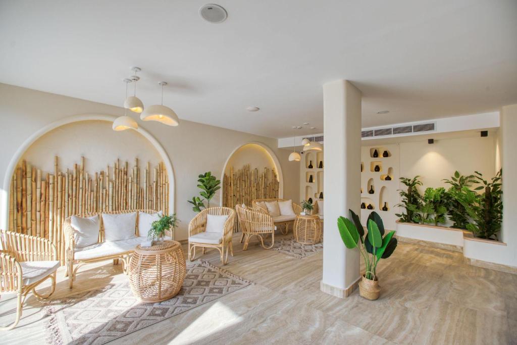 Posezení v ubytování La Boutique Hôtel - Vue Des Pyramides
