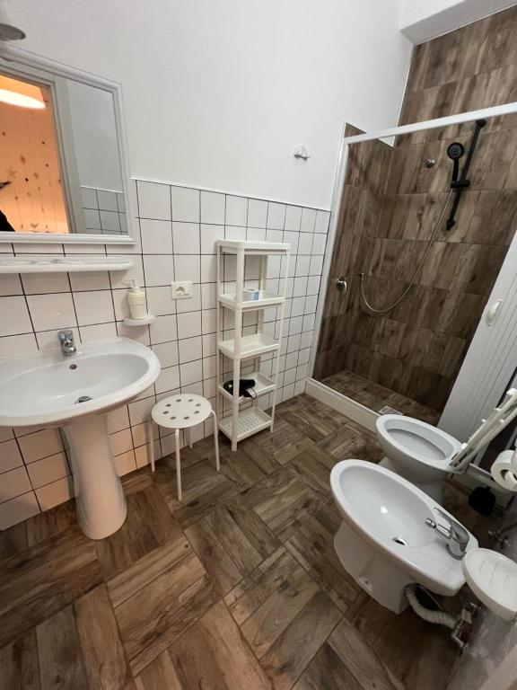 Koupelna v ubytování Cozzo Spadaro B&B