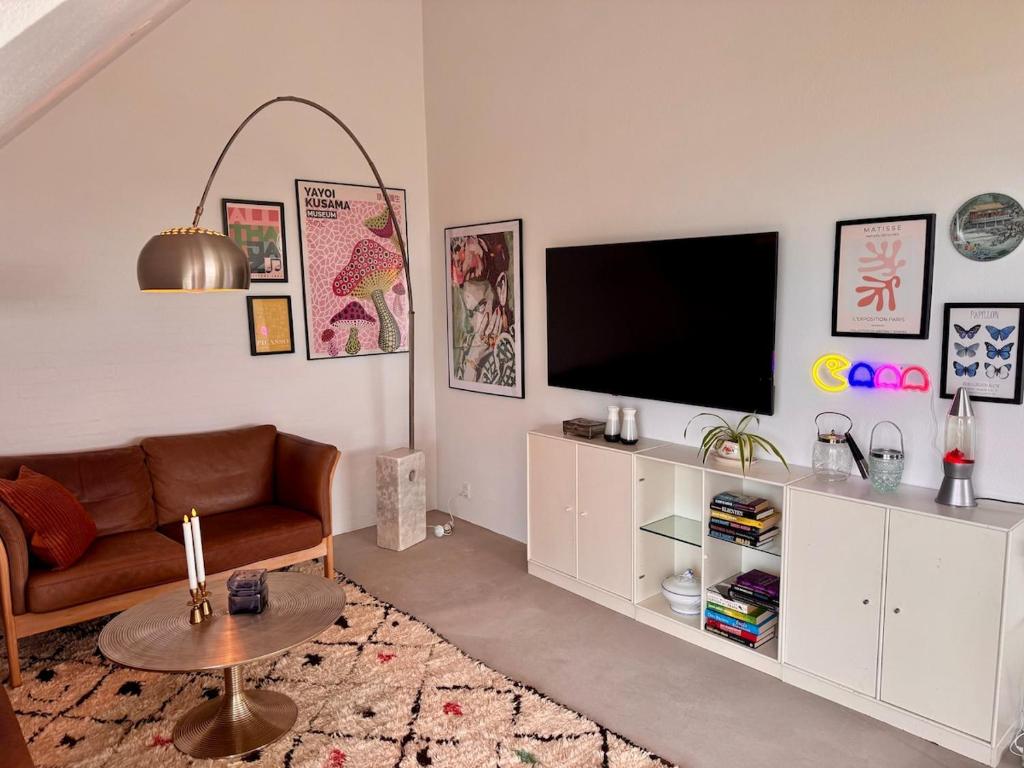 TV a/nebo společenská místnost v ubytování Panoramic Holiday Apartment - Dagmar