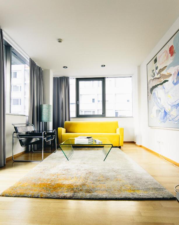 Istumisnurk majutusasutuses Augarten Art Hotel, a Member of Design Hotels