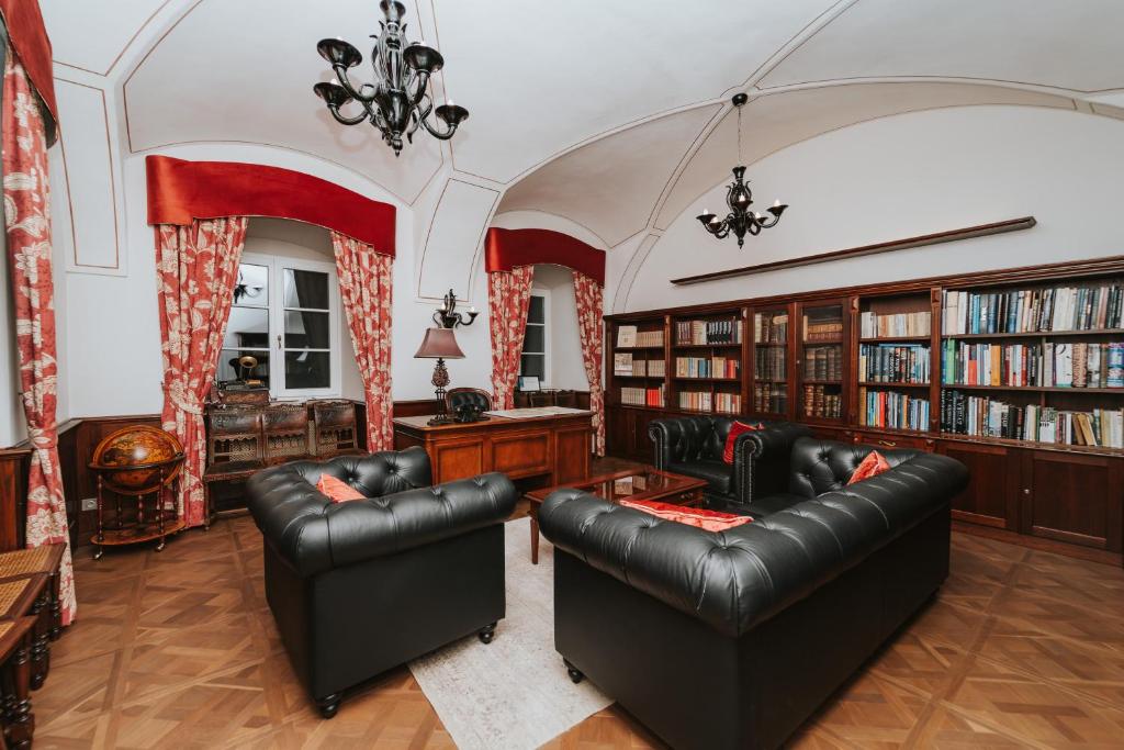 Posezení v ubytování Hotel Château Gbeľany