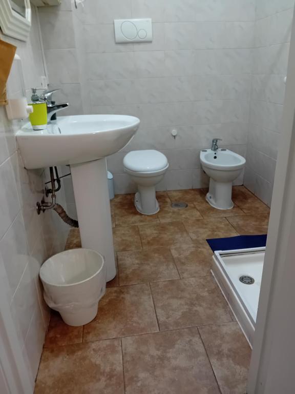 Koupelna v ubytování B&B Ciccio