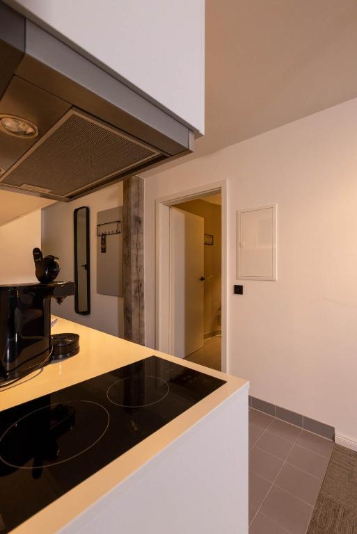 Kuchyň nebo kuchyňský kout v ubytování Wertschätzer Hotel - Krumme Str