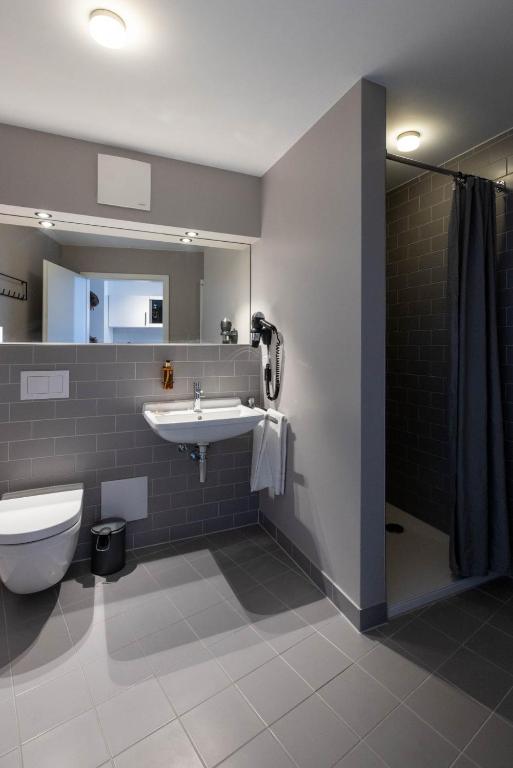 Koupelna v ubytování Wertschätzer Hotel - Krumme Str