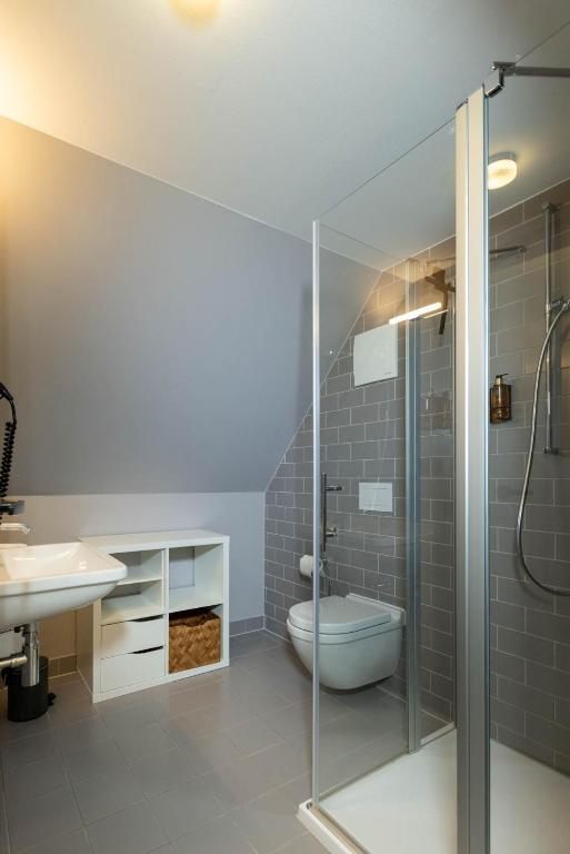 Koupelna v ubytování Wertschätzer Hotel - Krumme Str