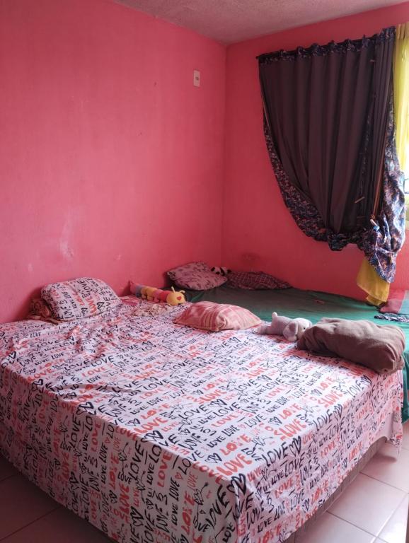 Postel nebo postele na pokoji v ubytování Apt residencial simples para COP 30