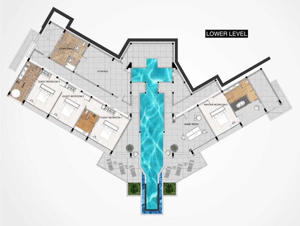 Půdorys ubytování Villa Leelawadee
