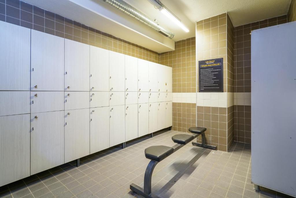 Fitness centrum a/nebo fitness zařízení v ubytování Askoroz Otel İzmit