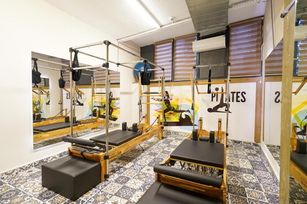 Fitness centrum a/nebo fitness zařízení v ubytování Askoroz Otel İzmit