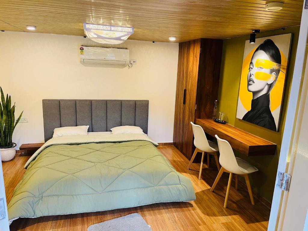 Postel nebo postele na pokoji v ubytování Espresso