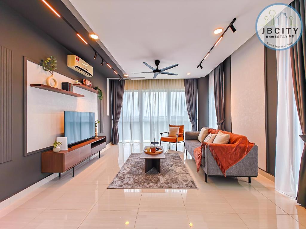 Posezení v ubytování Medini Signature Suites by RR JBcity