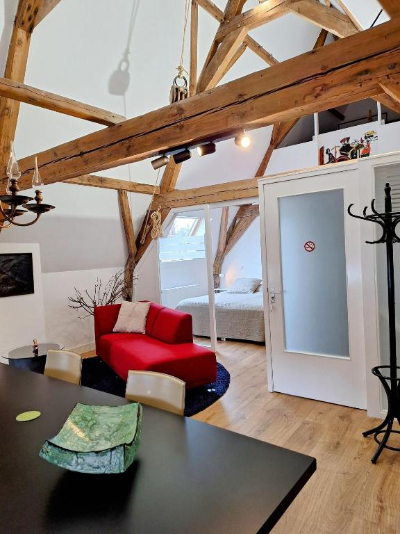 Posezení v ubytování B&B Lange Geer Delft