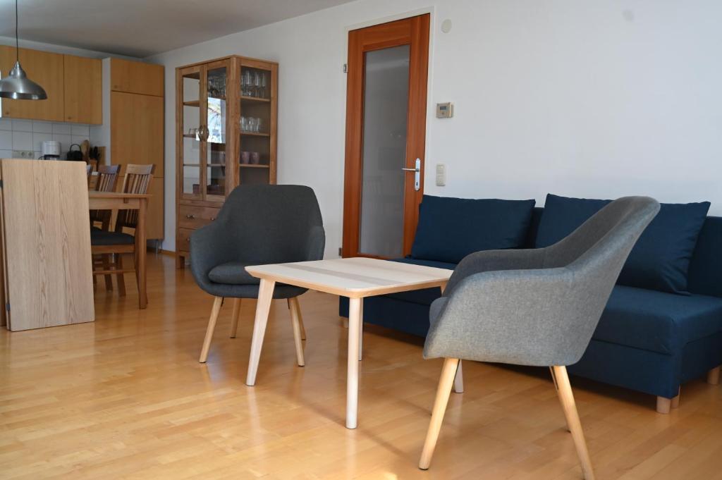 Posezení v ubytování Ferienwohnung Allmein Top 2