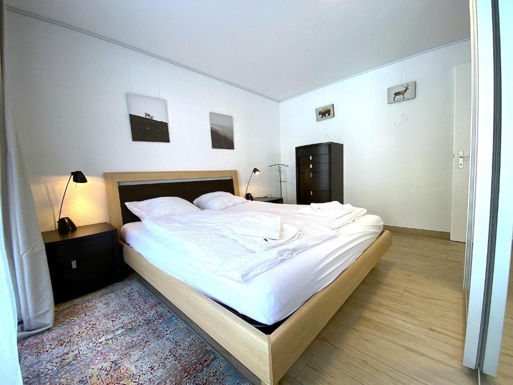 Postel nebo postele na pokoji v ubytování Steghorn 3