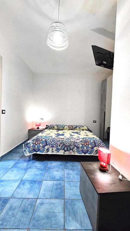 Postel nebo postele na pokoji v ubytování beb centro storico