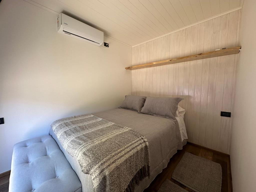 Postel nebo postele na pokoji v ubytování Cabañas Florencia La Serena