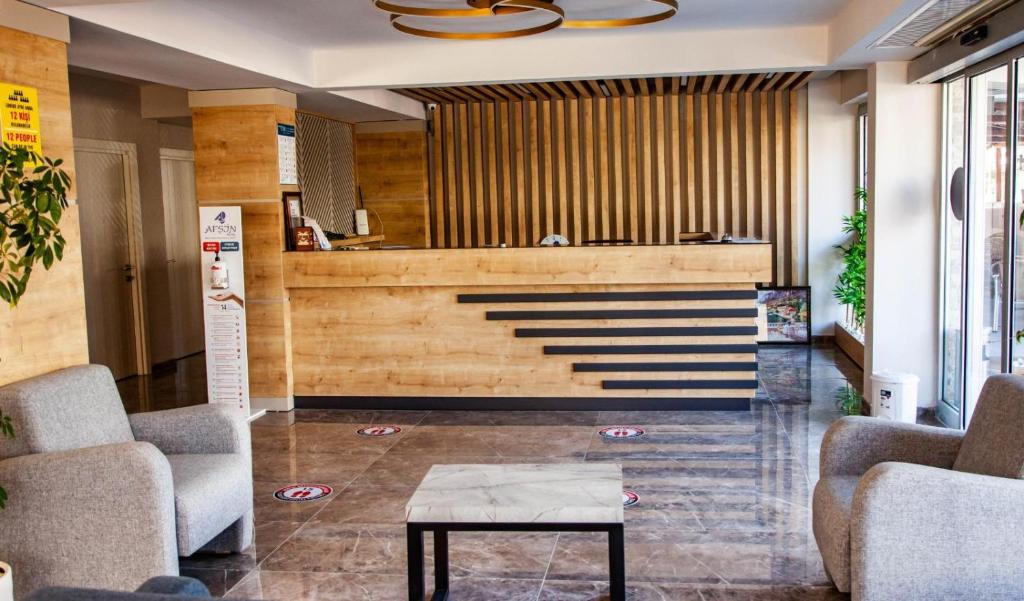 Posezení v ubytování Afsin Hotel