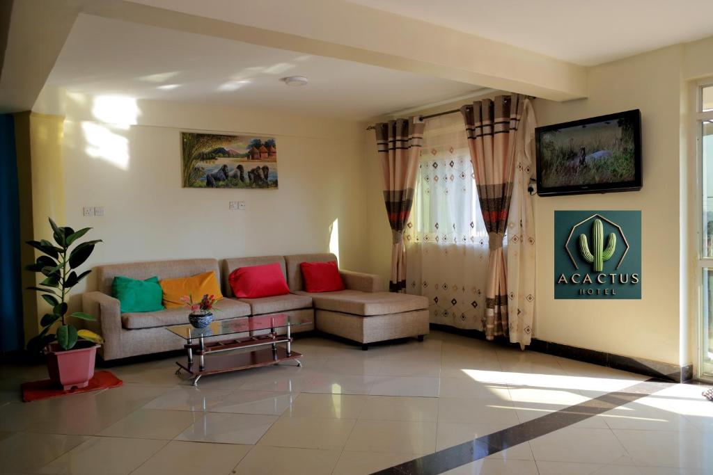 Posezení v ubytování Acactus Hotel