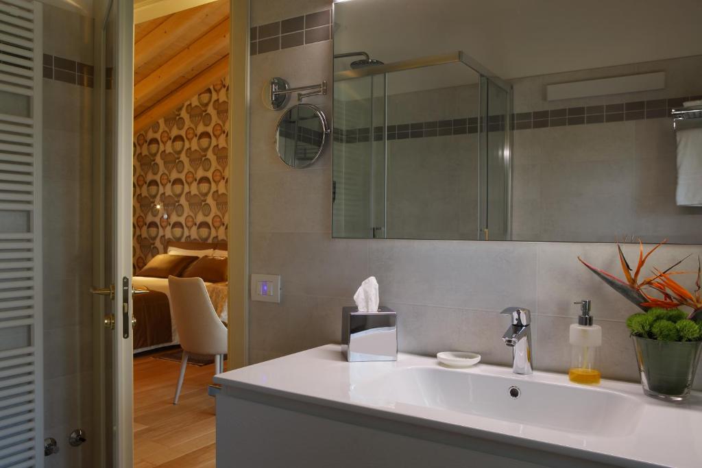 Koupelna v ubytování Agriturismo Villa Almè