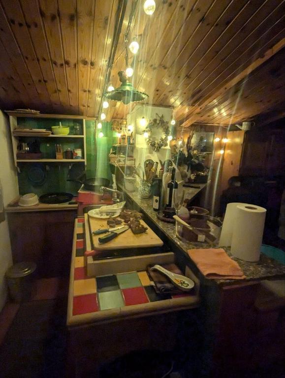Kuchyň nebo kuchyňský kout v ubytování Chalet sul Trasimeno