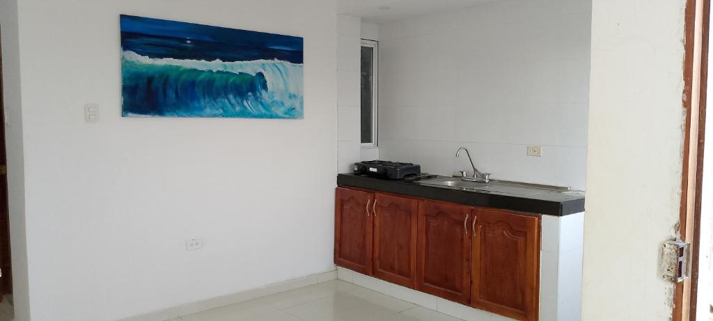 Kuchyň nebo kuchyňský kout v ubytování Casa Mangle