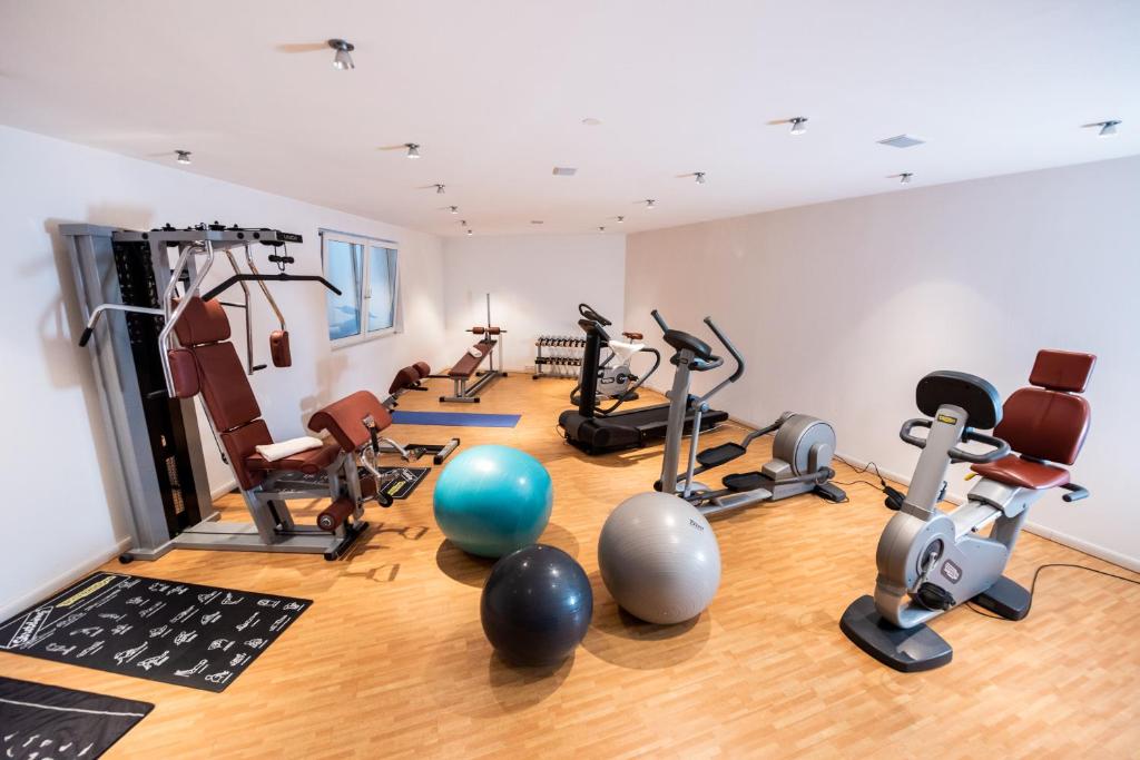 Fitness centrum a/nebo fitness zařízení v ubytování Hotel Gschwangut