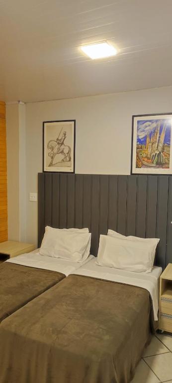 Postel nebo postele na pokoji v ubytování Apto 1 Quarto com estilo e Conforto