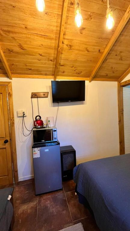TV a/nebo společenská místnost v ubytování Cabañitas Remanso del Espíritu