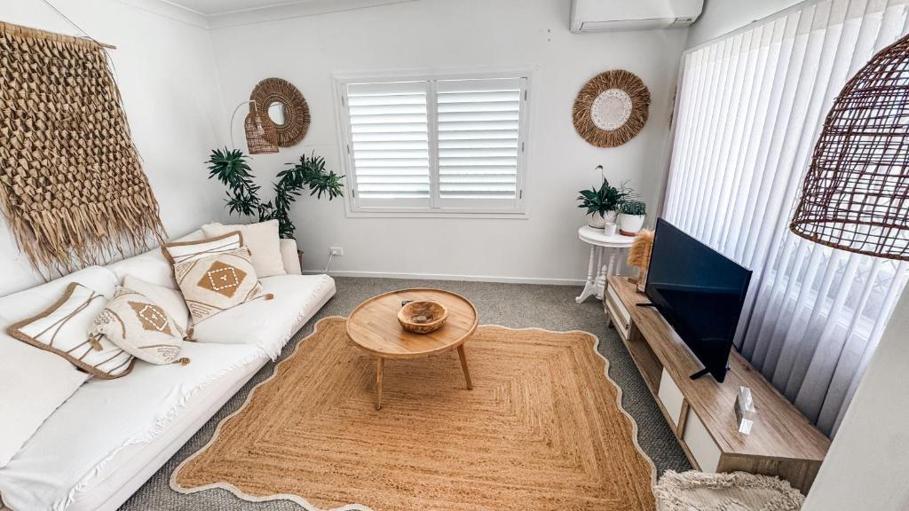 Posezení v ubytování Beach Bungalow Yeppoon