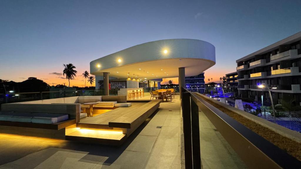 a view of a building with a building at Studio Confortável em Muro Alto in Ipojuca