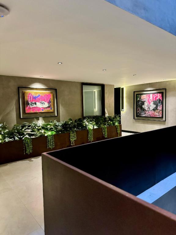 TV a/nebo společenská místnost v ubytování Hotel Aló Degollado