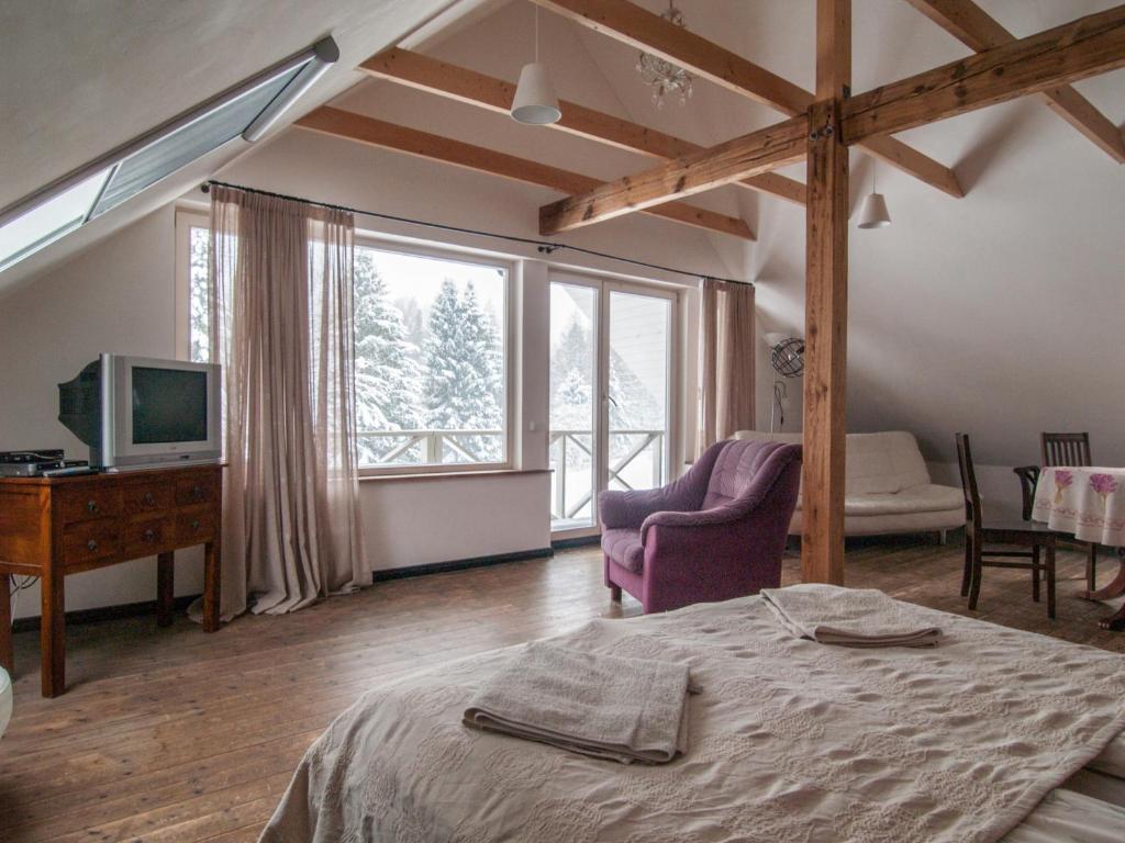 TV a/nebo společenská místnost v ubytování Mokko Country Hotel