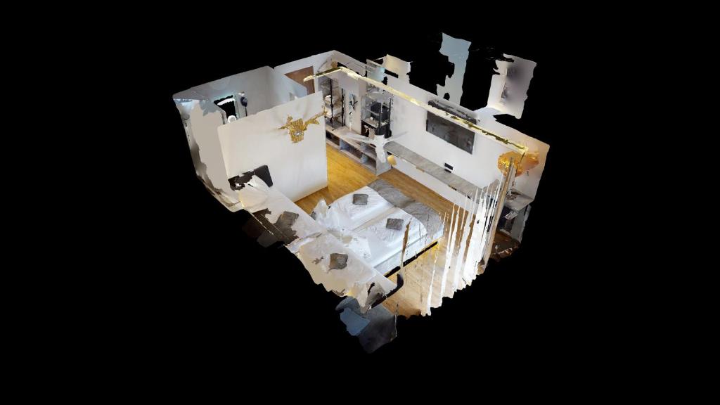 Kuchyň nebo kuchyňský kout v ubytování Hotel Adler