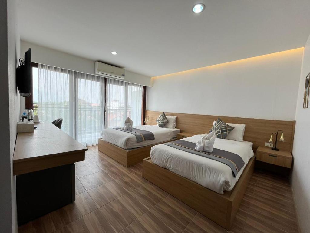 Remember Vangvieng Hotel - 双人室山景
